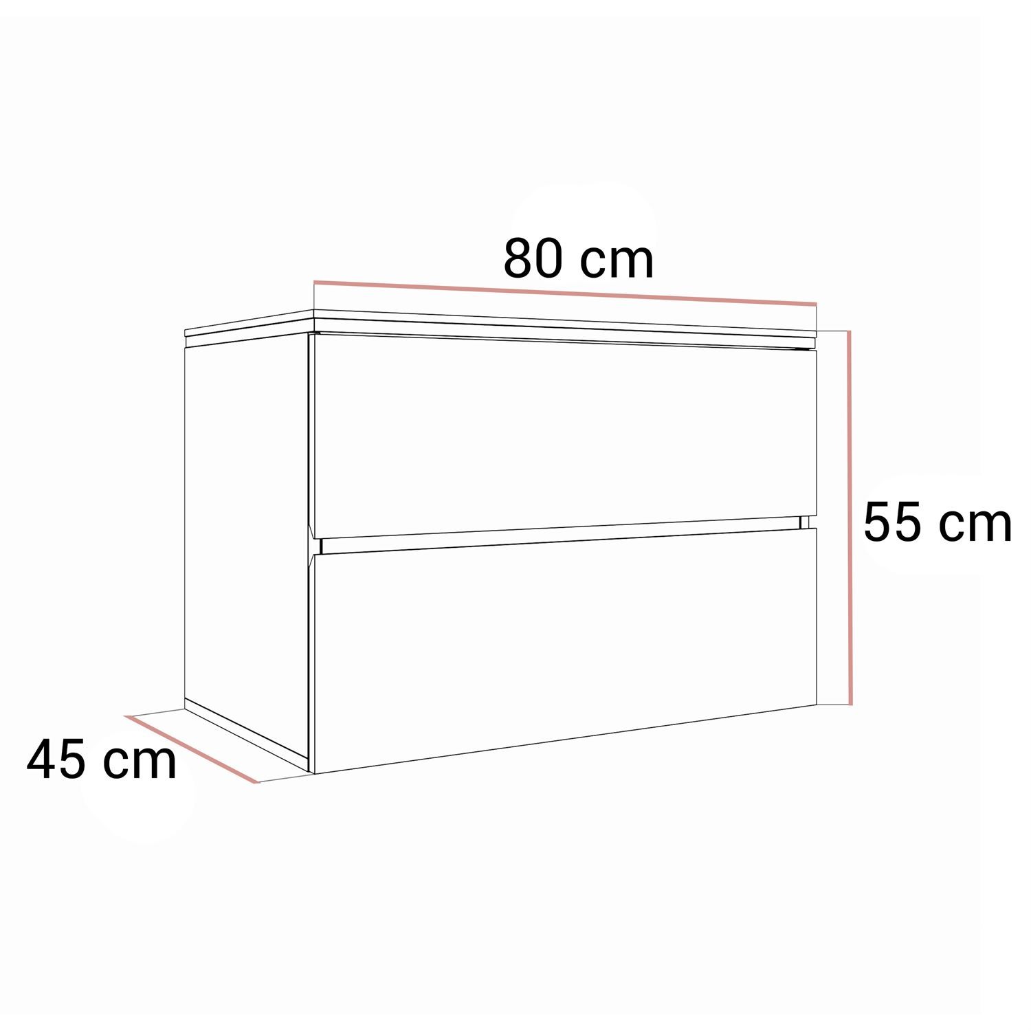Badezimmerschrank AURORA SILVER
