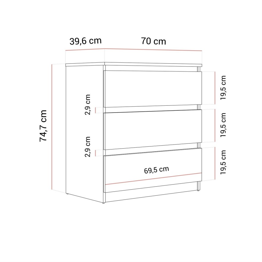 Moderne Kommode HANA M3