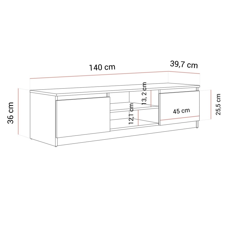 TV-Schrank HANA 140 cm
