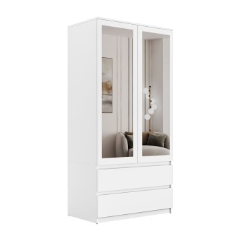 Zweitrüriger Schrank HANA SS-90 mit Spiegel