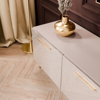 TV-Schrank AURA 200 KASCHMIR Hochglanz auf Beinen