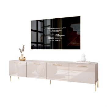 TV-Schrank AURA 200 KASCHMIR Hochglanz auf Beinen