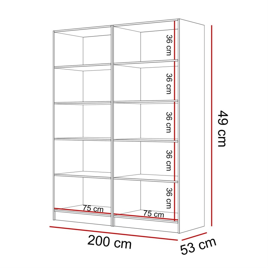 Viertüriger Kleiderschrank NORA mit Griffen