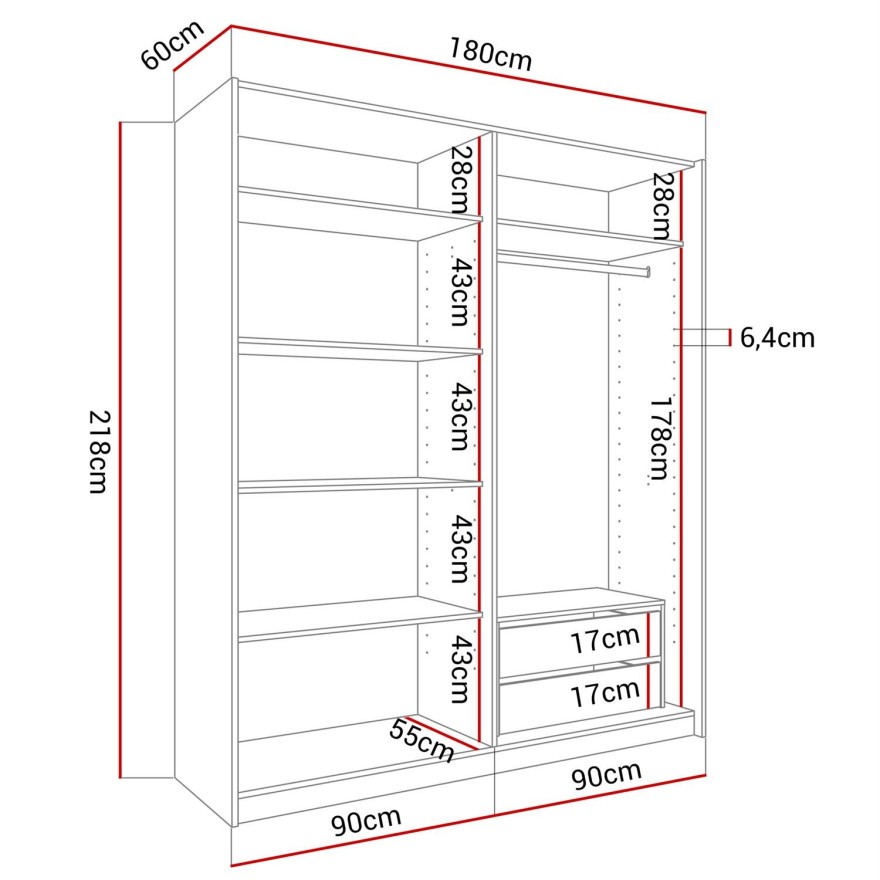 Regale für den Schrank CAMILA
