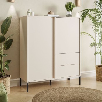 Kommode DELLE Beige 103 cm...