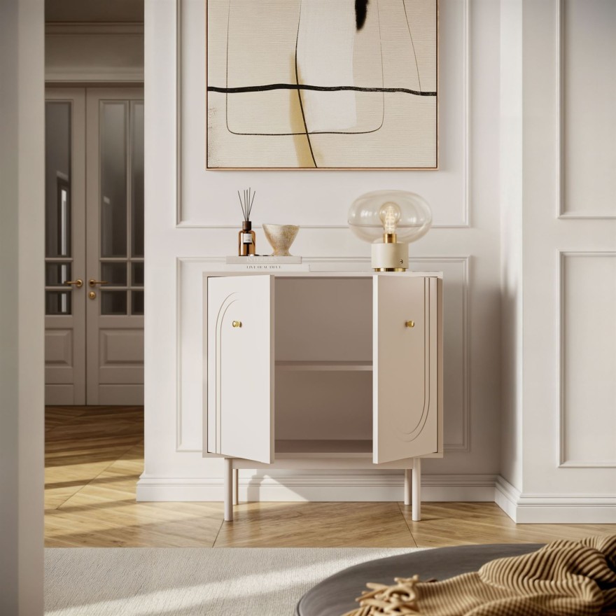 Kommode LIBERTY 2D auf holzbeinen