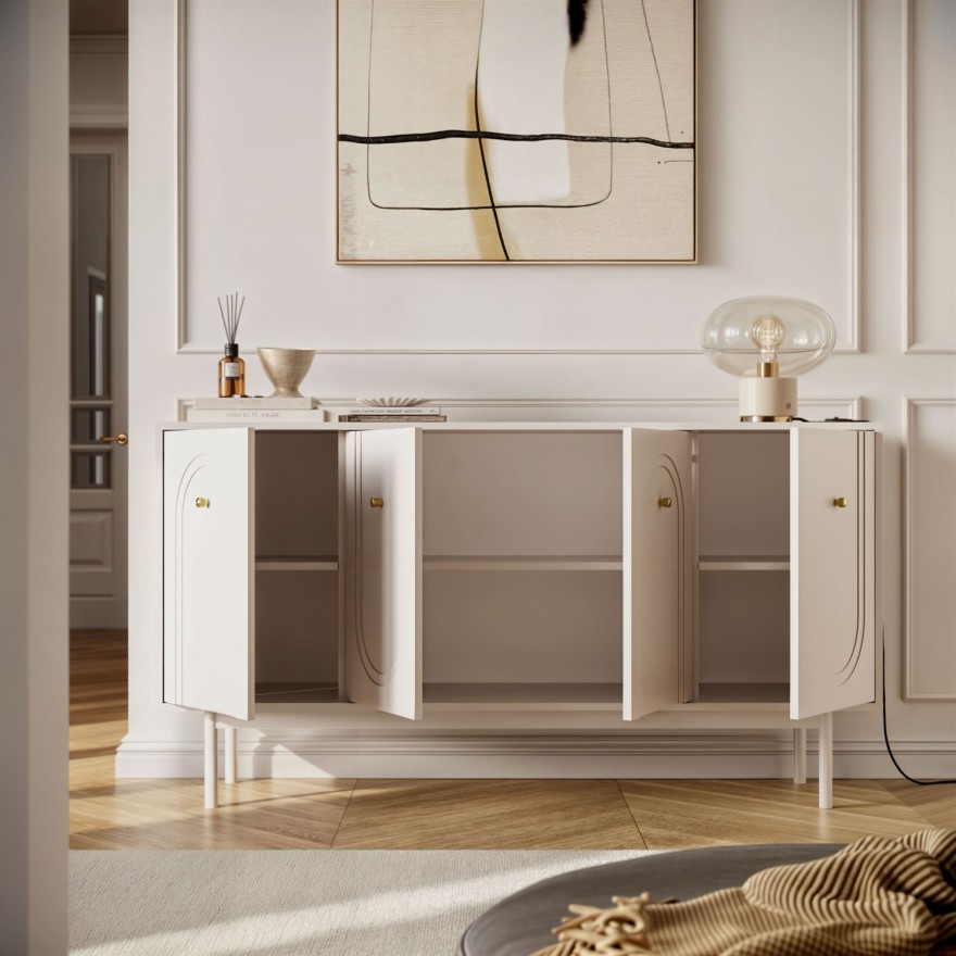 Kommode LIBERTY 4D auf holzbeinen