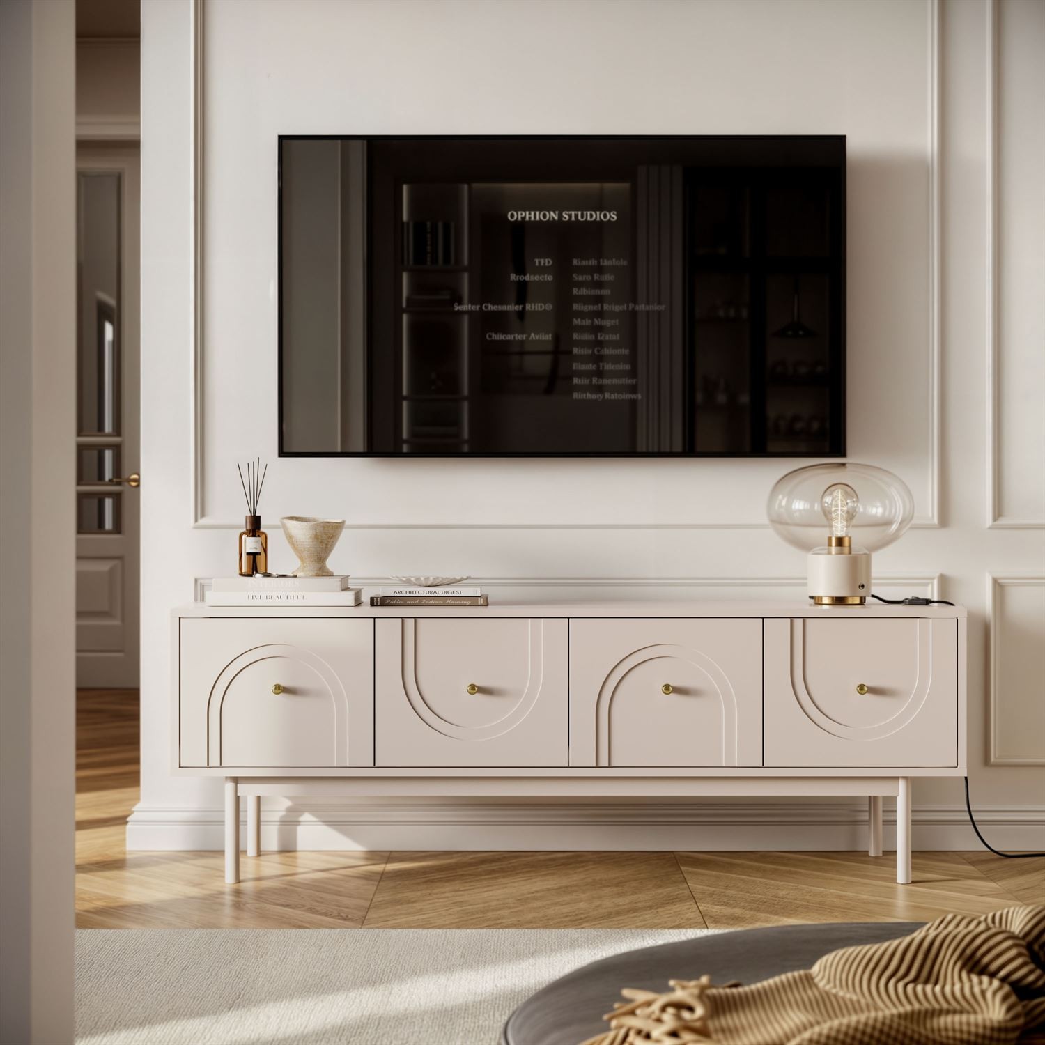 TV-Schrank LIBERTY auf Holzbeinen