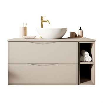 Badezimmerset MIRA mit Regal II 80 cm