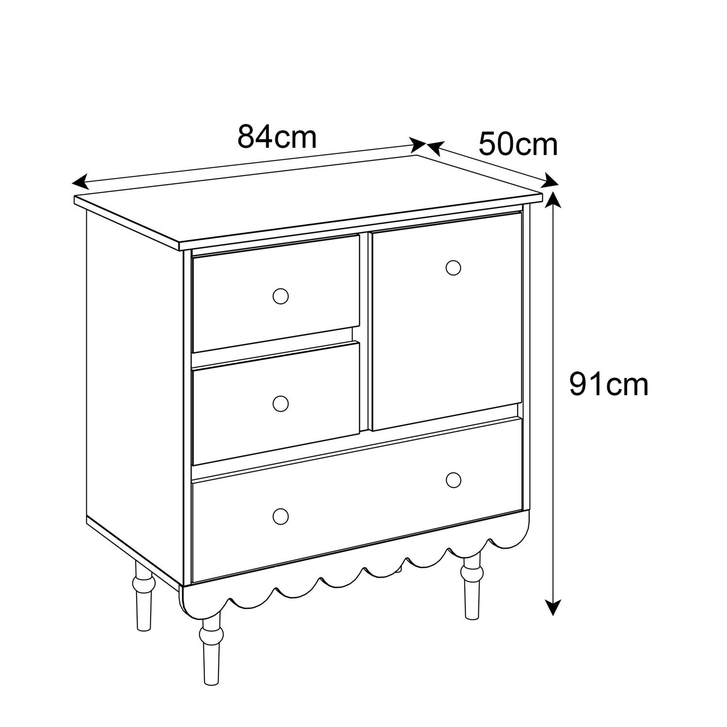 BABUSHKA Kommode mit Schubladen