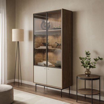 Zweiturige Vitrine ISA mit...