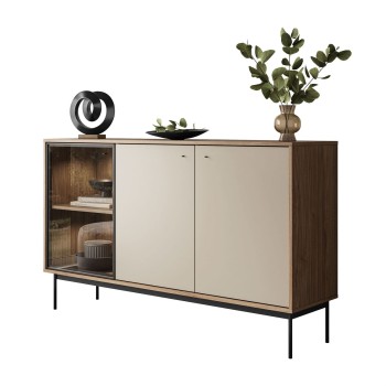 Dreiturige Kommode ISA 3D mit LED-Beleuchtung