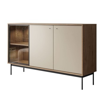 Dreiturige Kommode ISA 3D mit LED-Beleuchtung