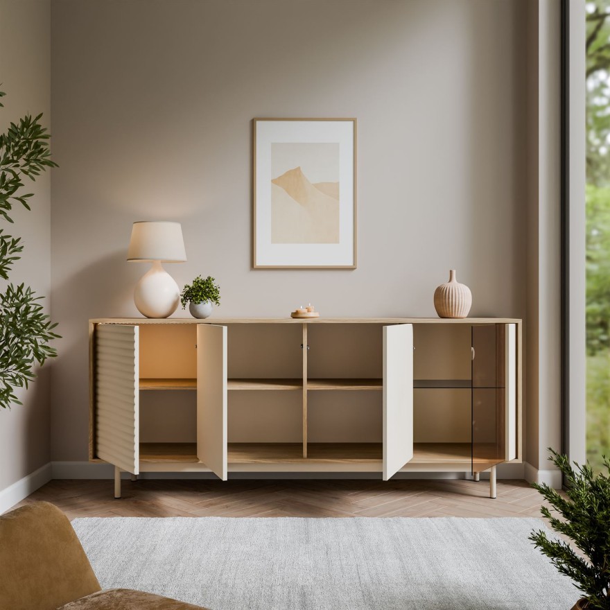 Kommode FLORENCE 3D1W mit LED-Beleuchtung