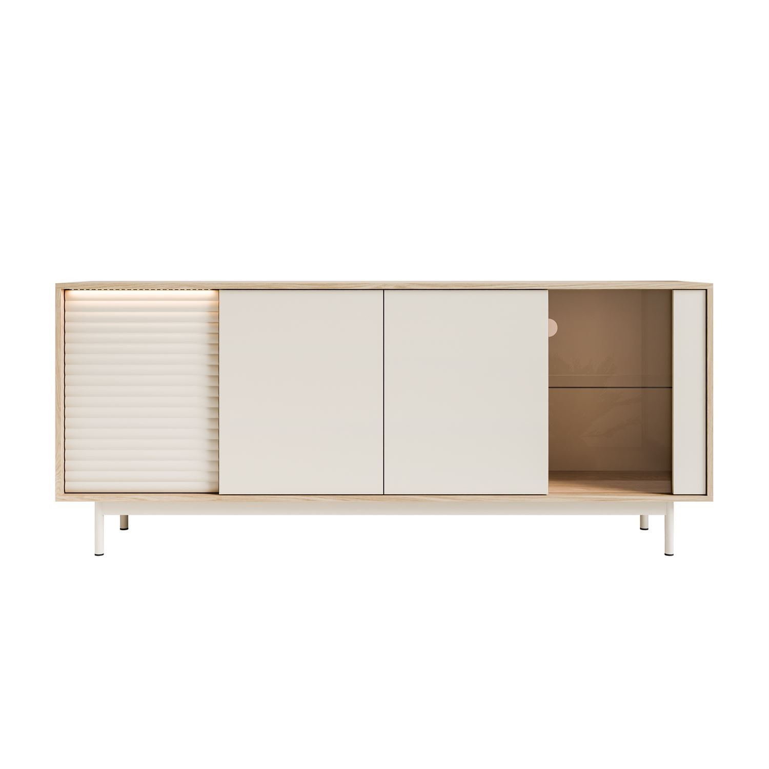 Kommode FLORENCE 3D1W mit LED-Beleuchtung