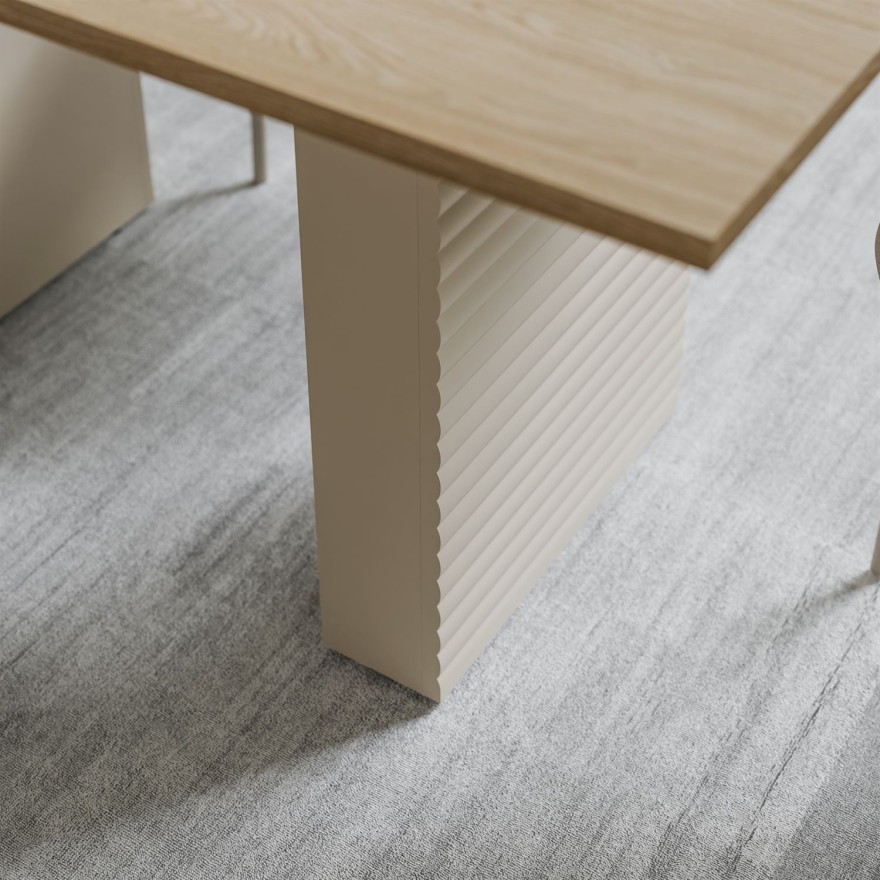 Esszimmer-Set FLORENCE – ausziehbarer Tisch mit vier Stühlen