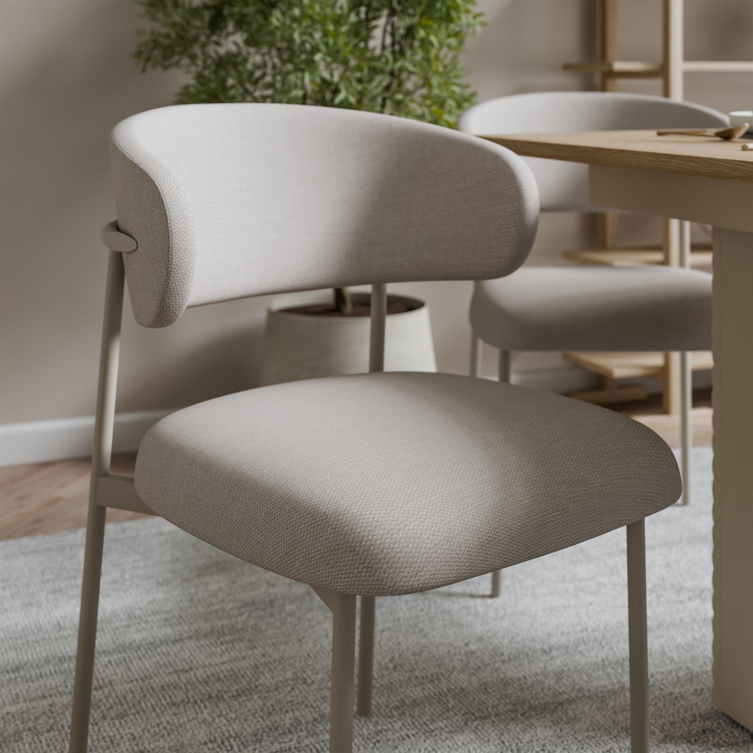 Esszimmer-Set FLORENCE – ausziehbarer Tisch mit vier Stühlen