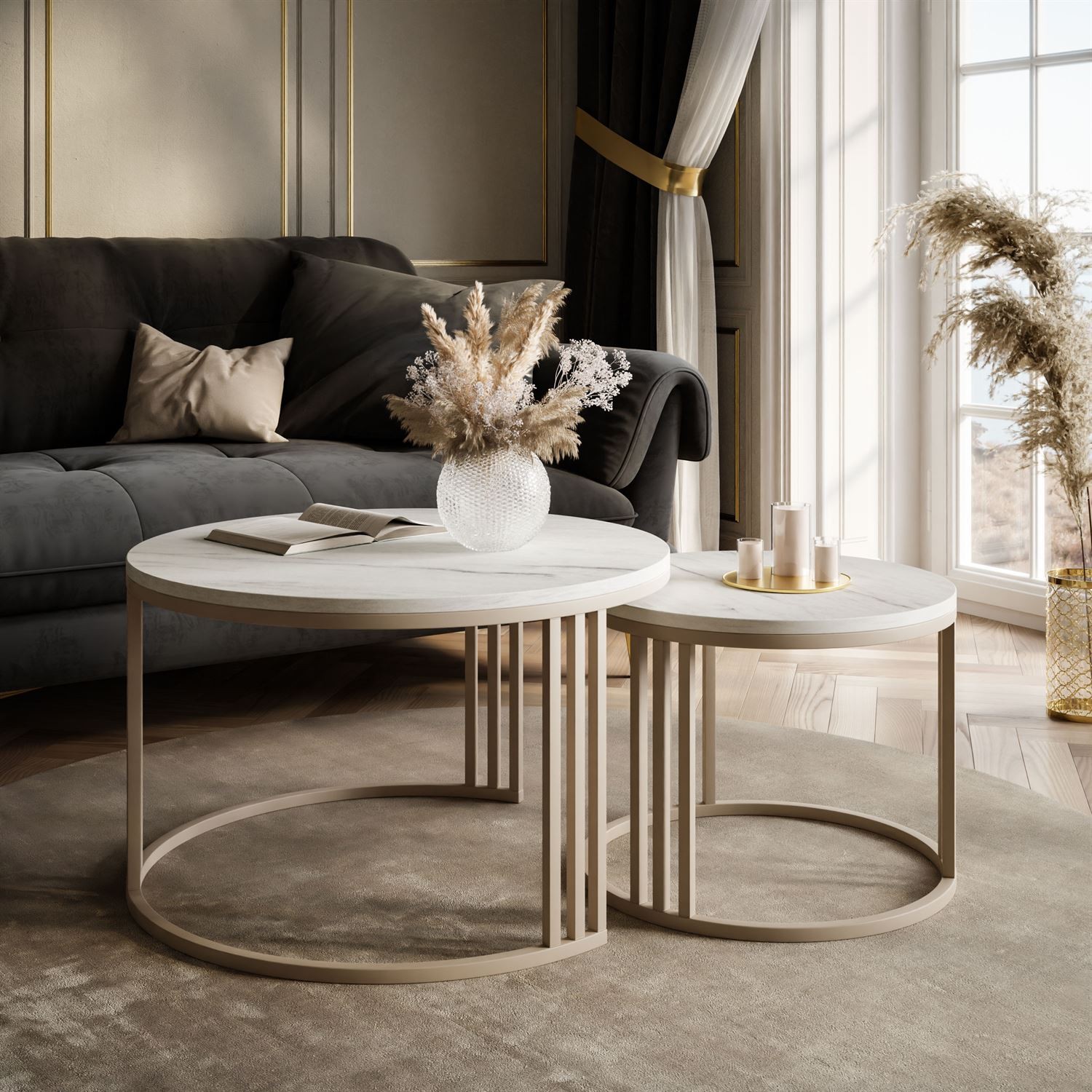 Couchtisch LORI 2in1 KASCHMIR MAT