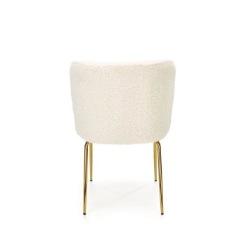 Polsterstuhl LOVI mit goldenen Beinen