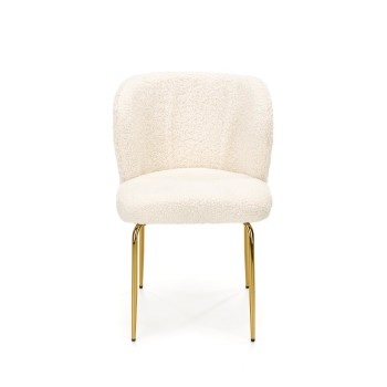 Polsterstuhl LOVI mit goldenen Beinen