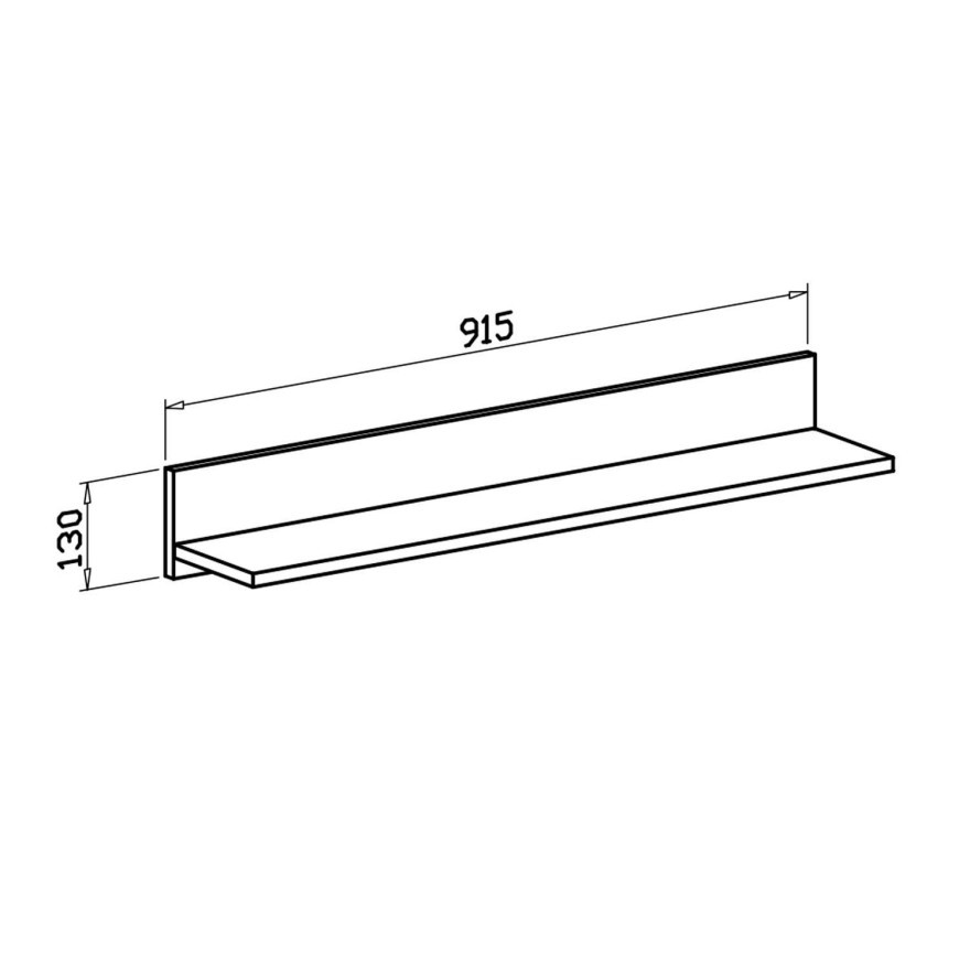 Wandregal SORO Eiche Sonoma