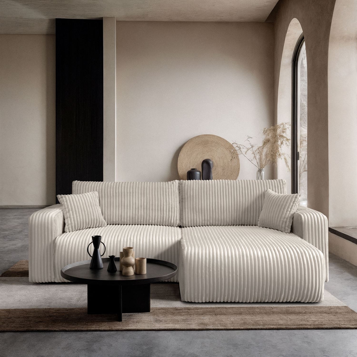 Ecksofa MOVE mit Schlaffunktion und Bettkasten