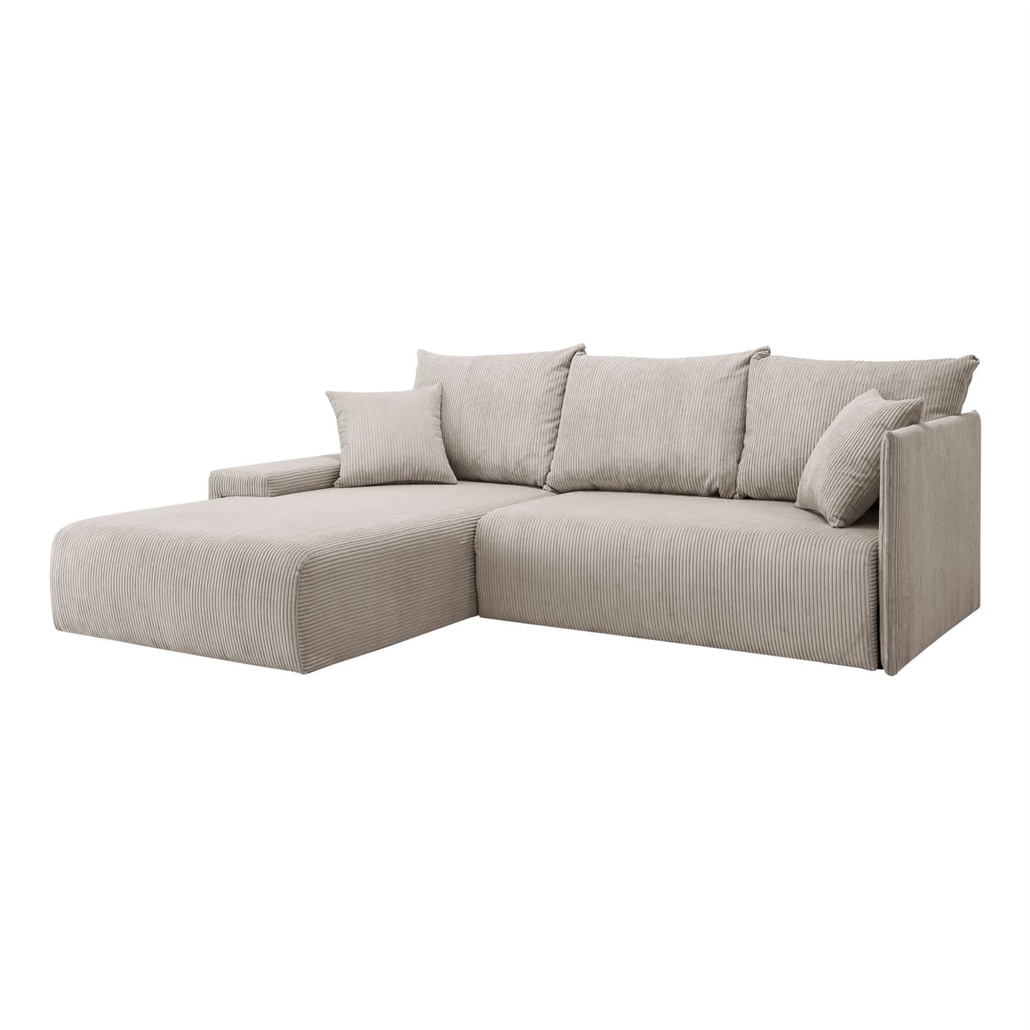 Ecksofa LAVIO L mit Schlaffunktion und Bettzeugkasten