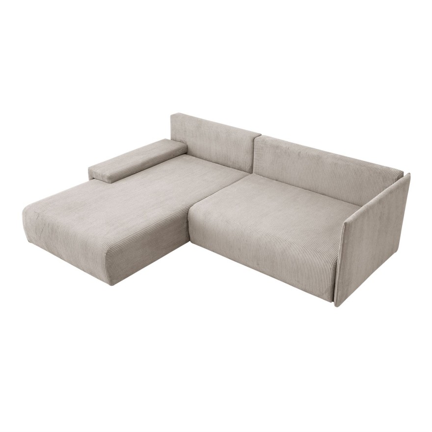 Ecksofa LAVIO L mit Schlaffunktion und Bettzeugkasten