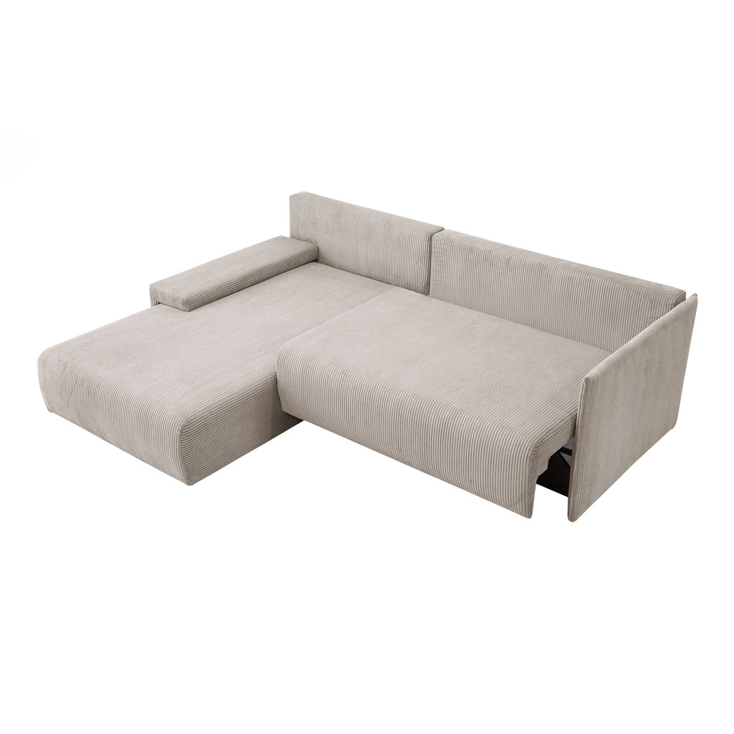 Ecksofa LAVIO L mit Schlaffunktion und Bettzeugkasten