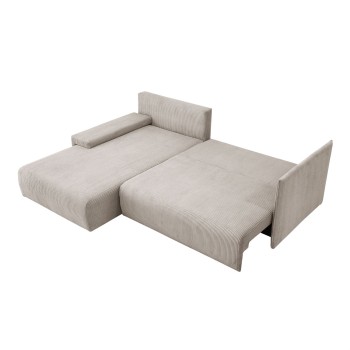 Ecksofa LAVIO L mit Schlaffunktion und Bettzeugkasten