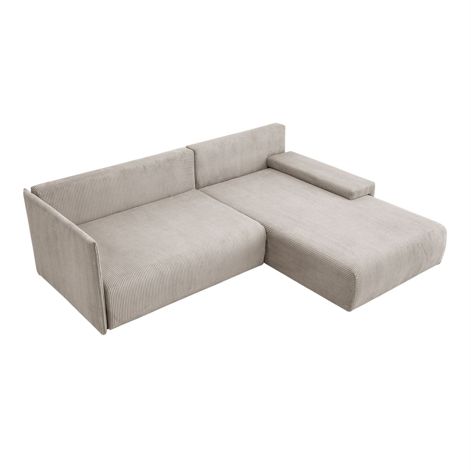 Ecksofa LAVIO L mit Schlaffunktion und Bettzeugkasten