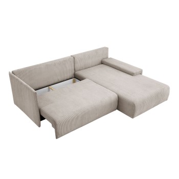 Ecksofa LAVIO L mit Schlaffunktion und Bettzeugkasten