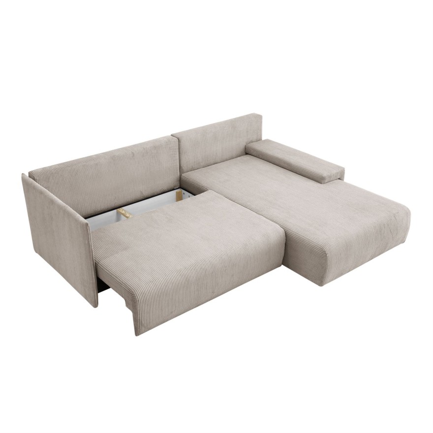 Ecksofa LAVIO L mit Schlaffunktion und Bettzeugkasten