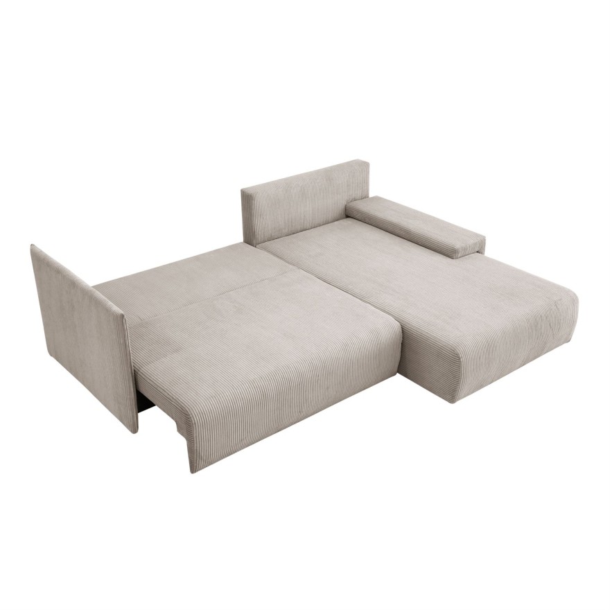 Ecksofa LAVIO L mit Schlaffunktion und Bettzeugkasten