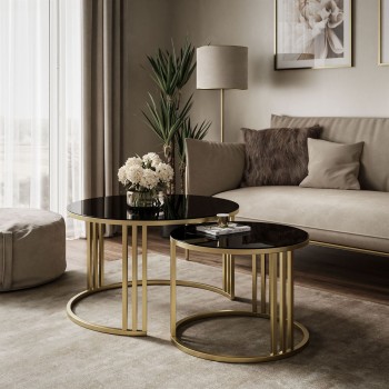 Runder Couchtisch 2in1 LORI...