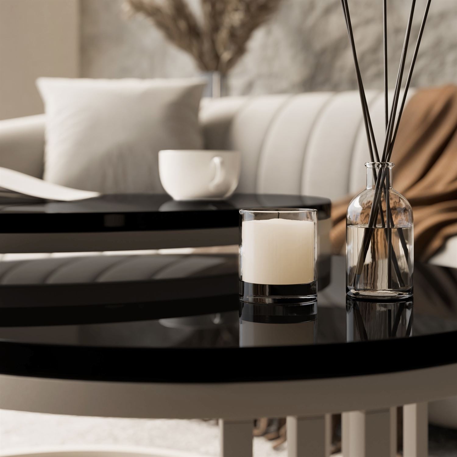 Couchtisch LORI 2in1 KASCHMIR Hochglanz