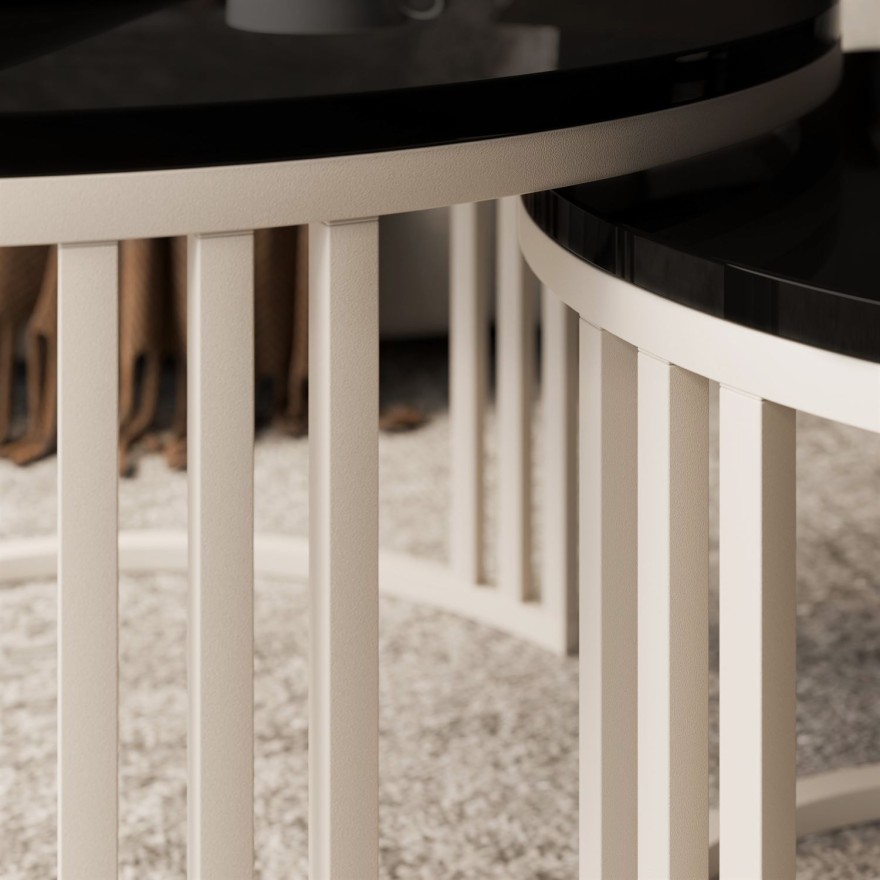 Couchtisch LORI 2in1 KASCHMIR Hochglanz