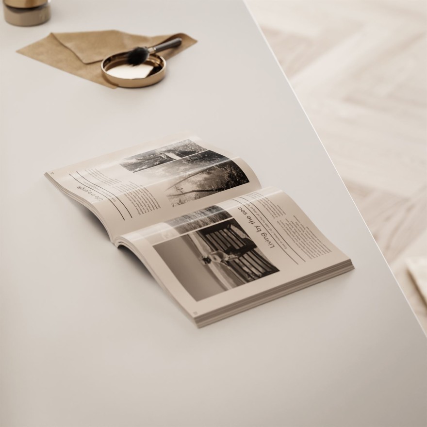 Schminktisch MADA DOUBLE mit LED-Beleuchtung