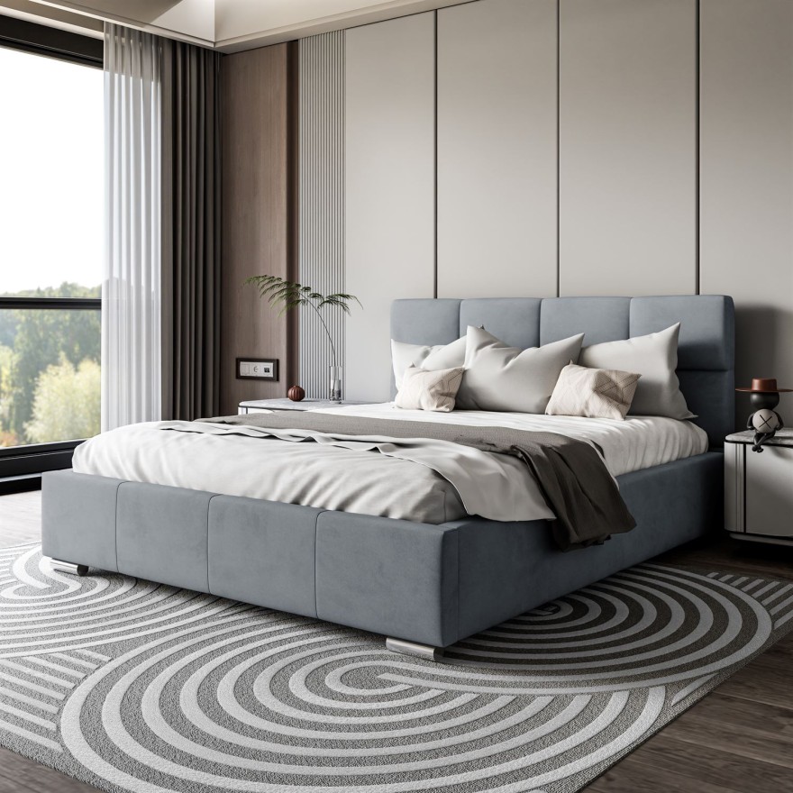 Polsterbett SARA mit Behälter 120/140/160/180x200 cm