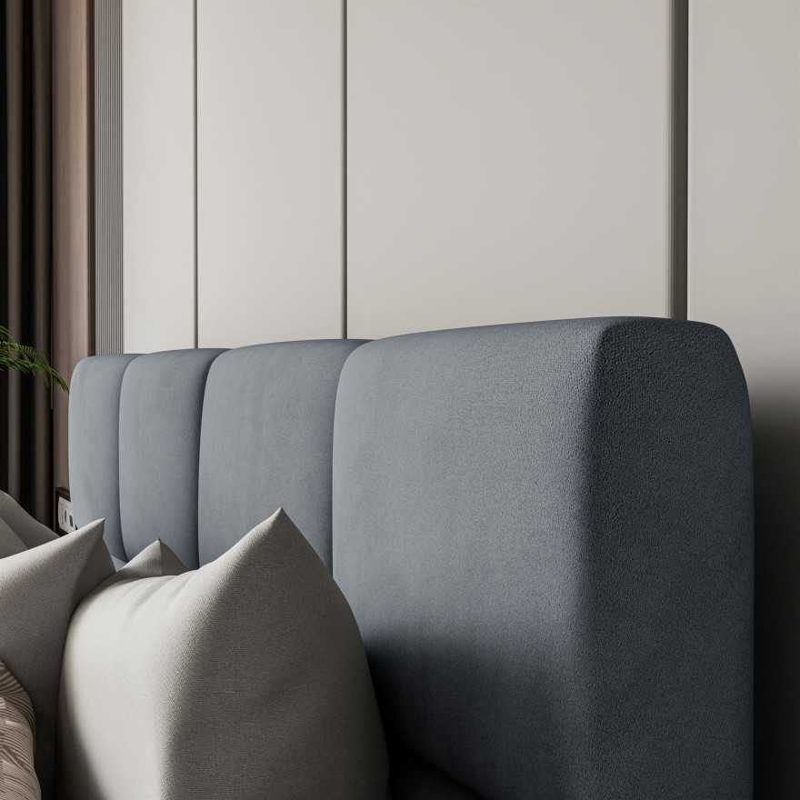 Polsterbett SARA mit Behälter 120/140/160/180x200 cm