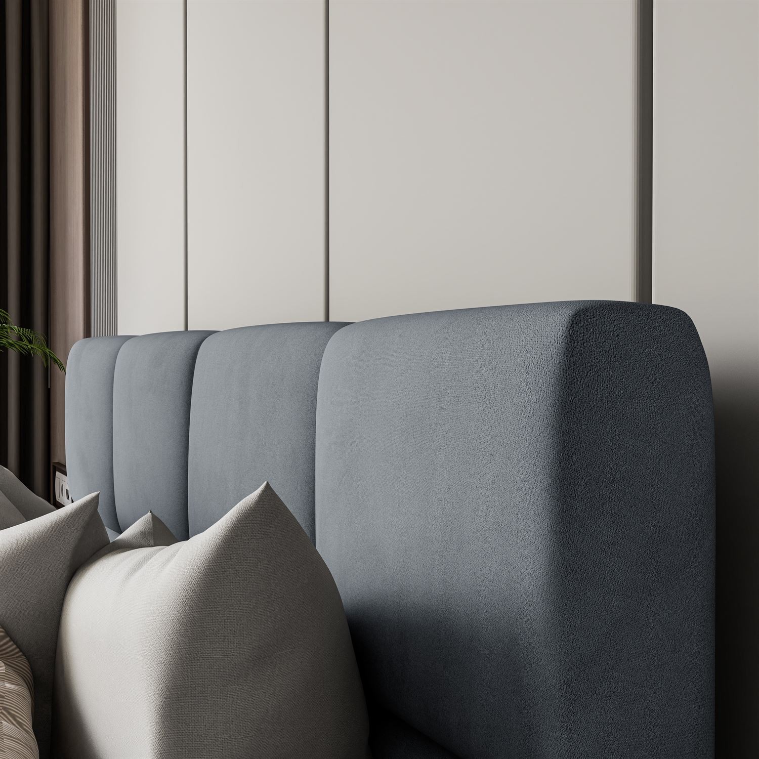 Polsterbett SARA mit Behälter 120/140/160/180x200 cm