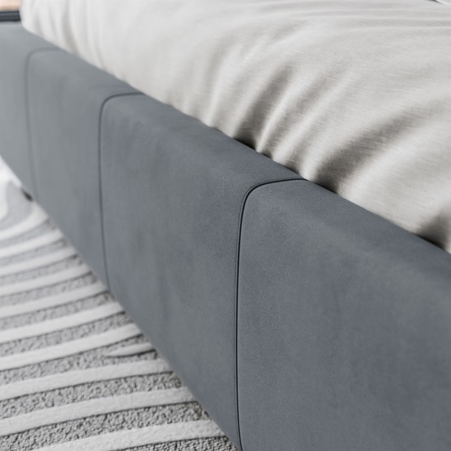 Polsterbett SARA mit Behälter 120/140/160/180x200 cm