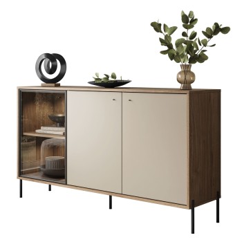 Dreitägige Kommode ISA 3D mit LED-Beleuchtung auf hohen Beinen