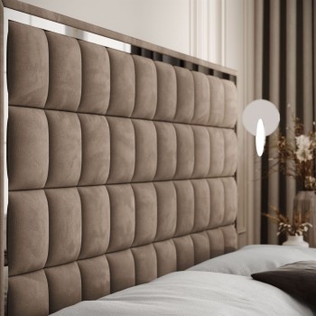 Kontinentalbett ISADORA II SILVER mit Bettkasten