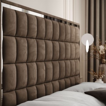 Kontinentalbett ISADORA II SILVER mit Bettkasten