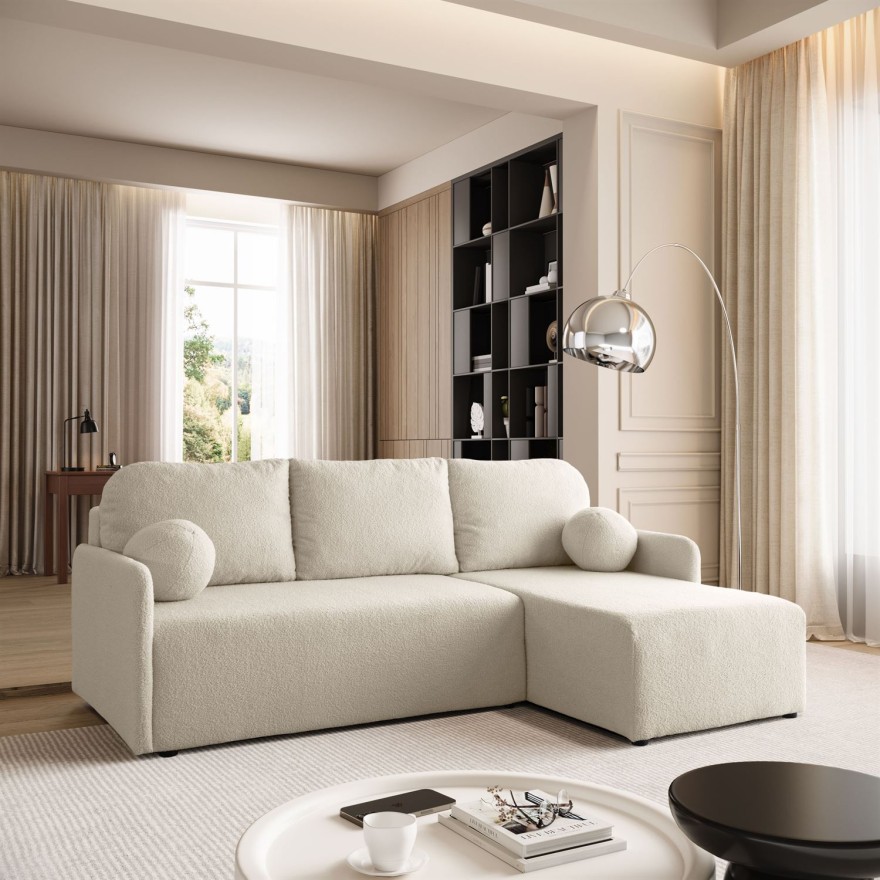 Ecksofa CUDDLE mit Schlaffunktion und Bettkasten