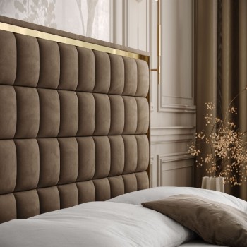 Kontinentalbett ISADORA GOLD mit Bettkasten