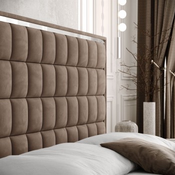 Kontinentalbett ISADORA SILVER mit Bettkasten