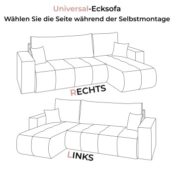 Ecksofa CLOUD II XL mit Schlaffunktion