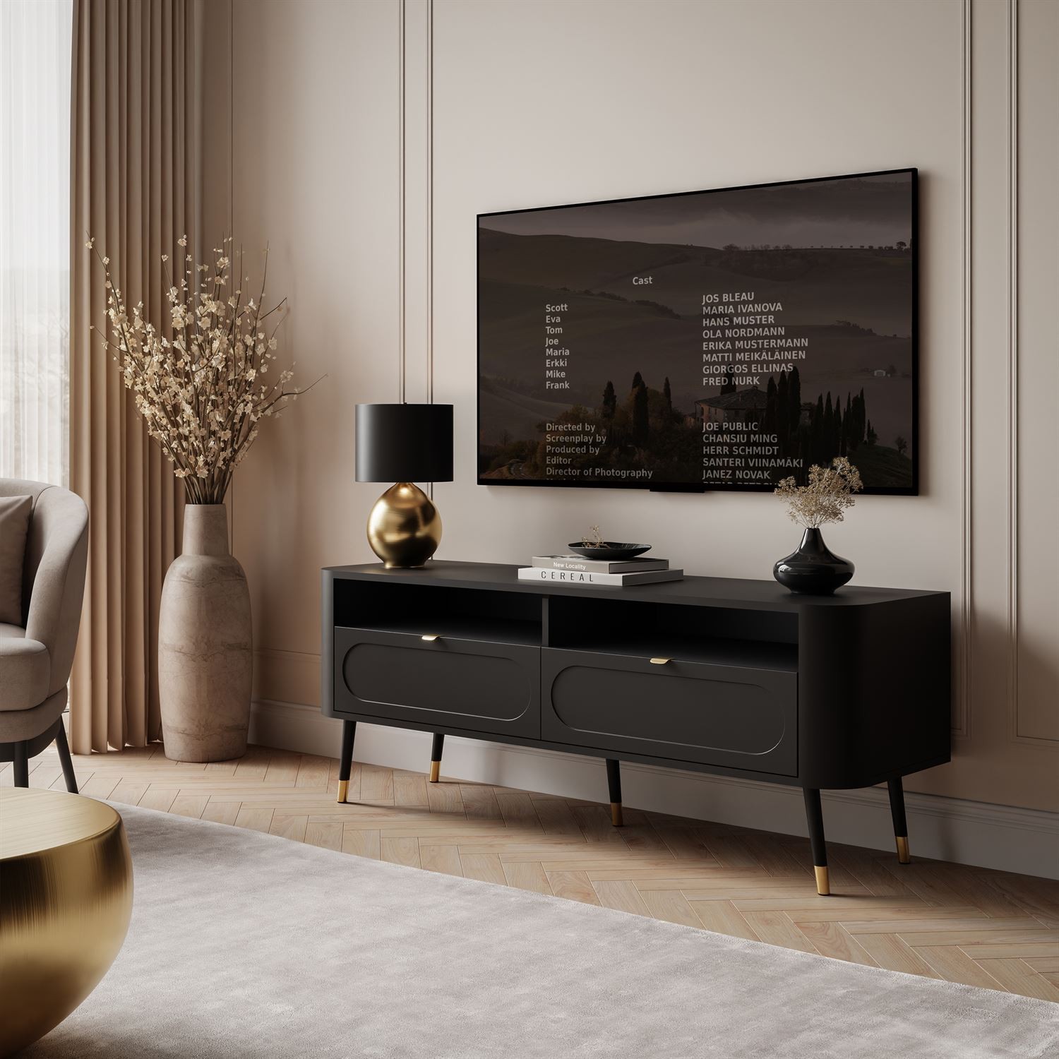 TV-Schrank SHADOW 2S mit Schubladen